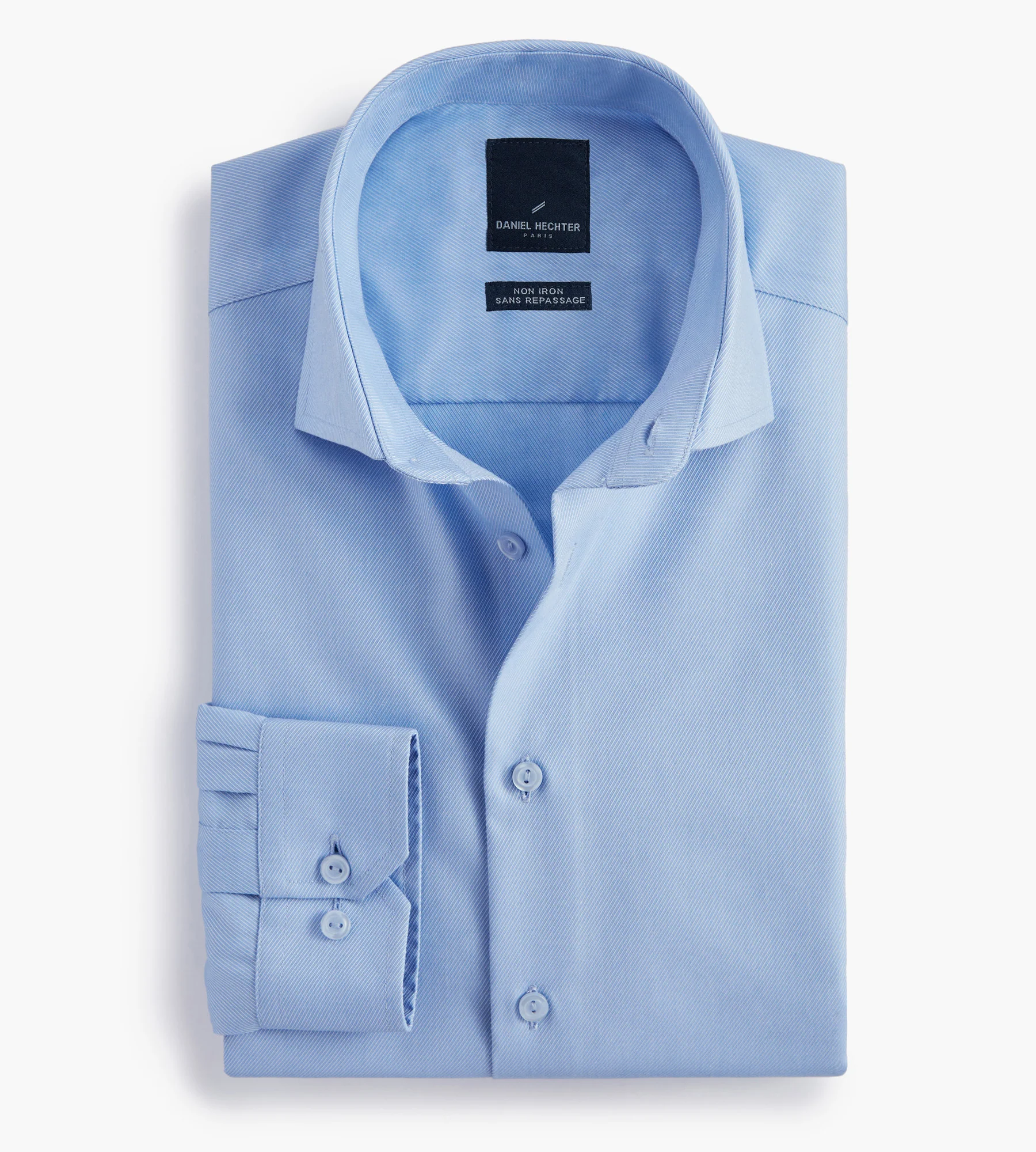 Modern Fit Non-Iron Twill Dress Shirt - Image 3