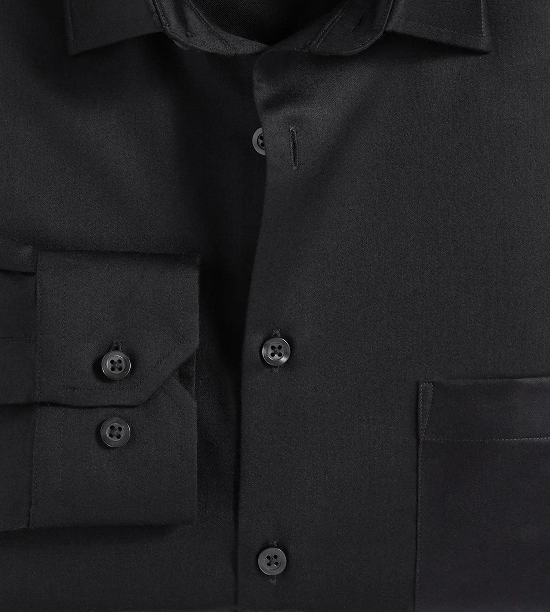 Classic Fit Non-Iron Sateen Dress Shirt - Image 4