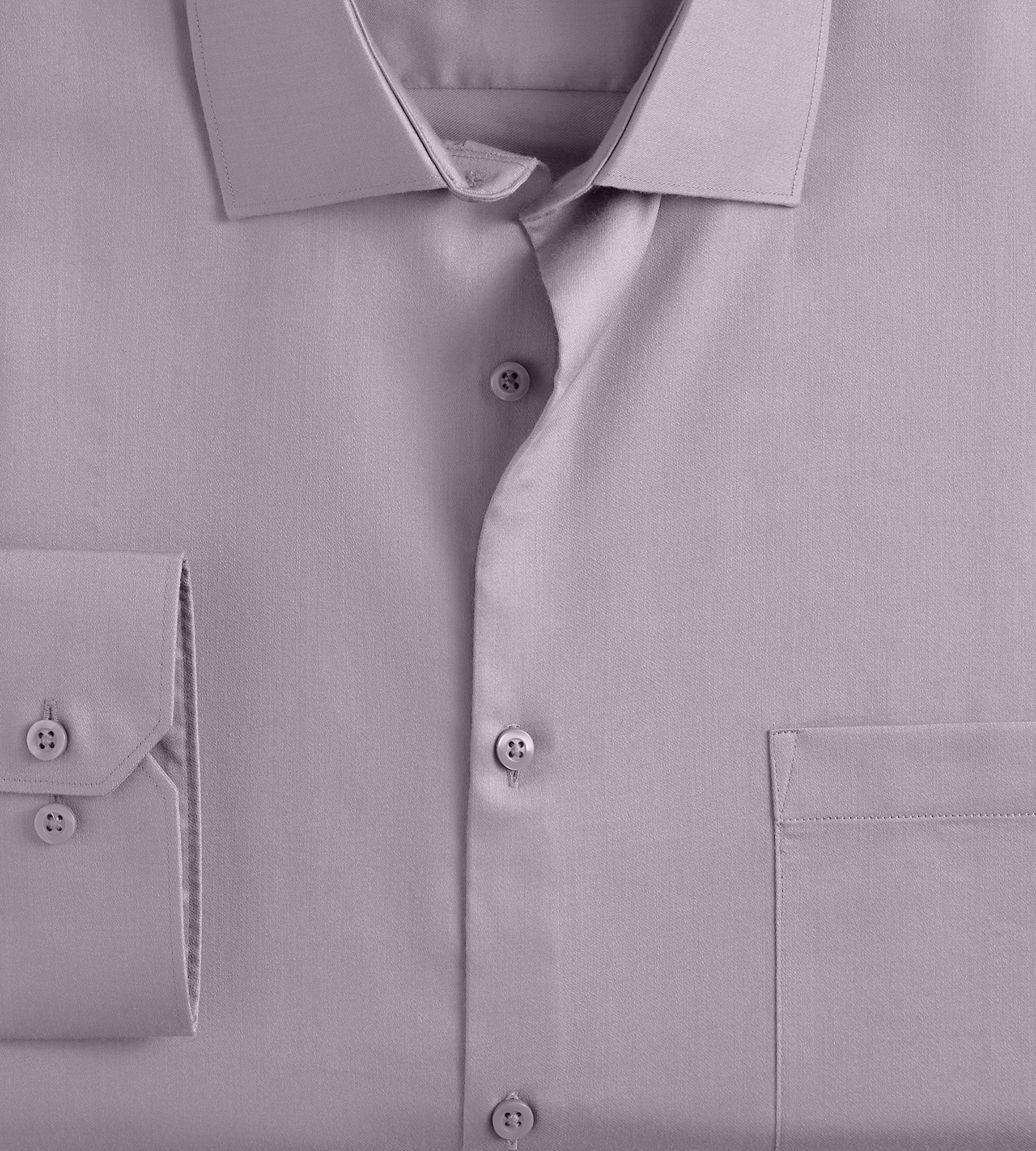 Non-Iron Sateen Dress Shirt - Image 3