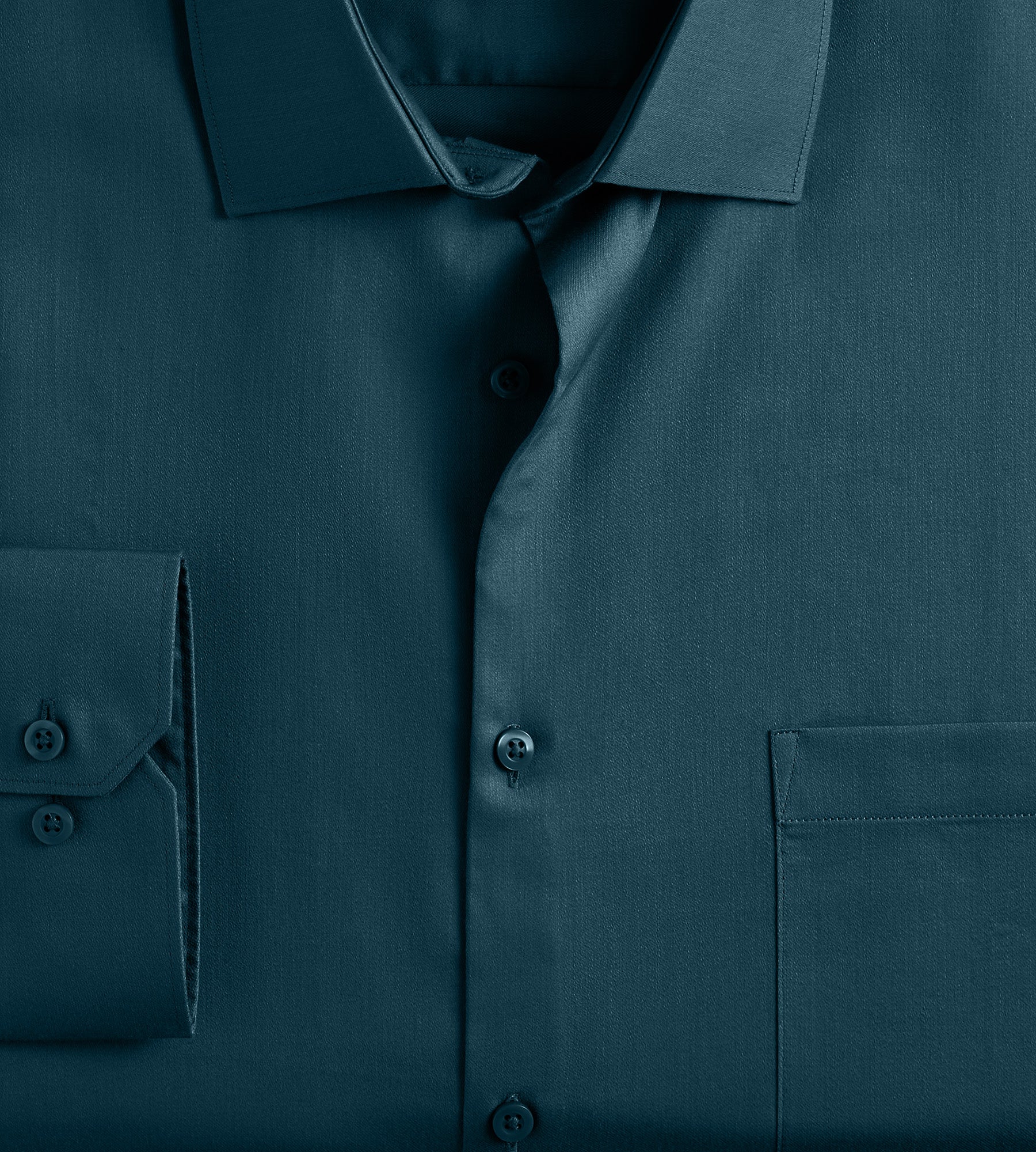 Non-Iron Sateen Dress Shirt - Image 4