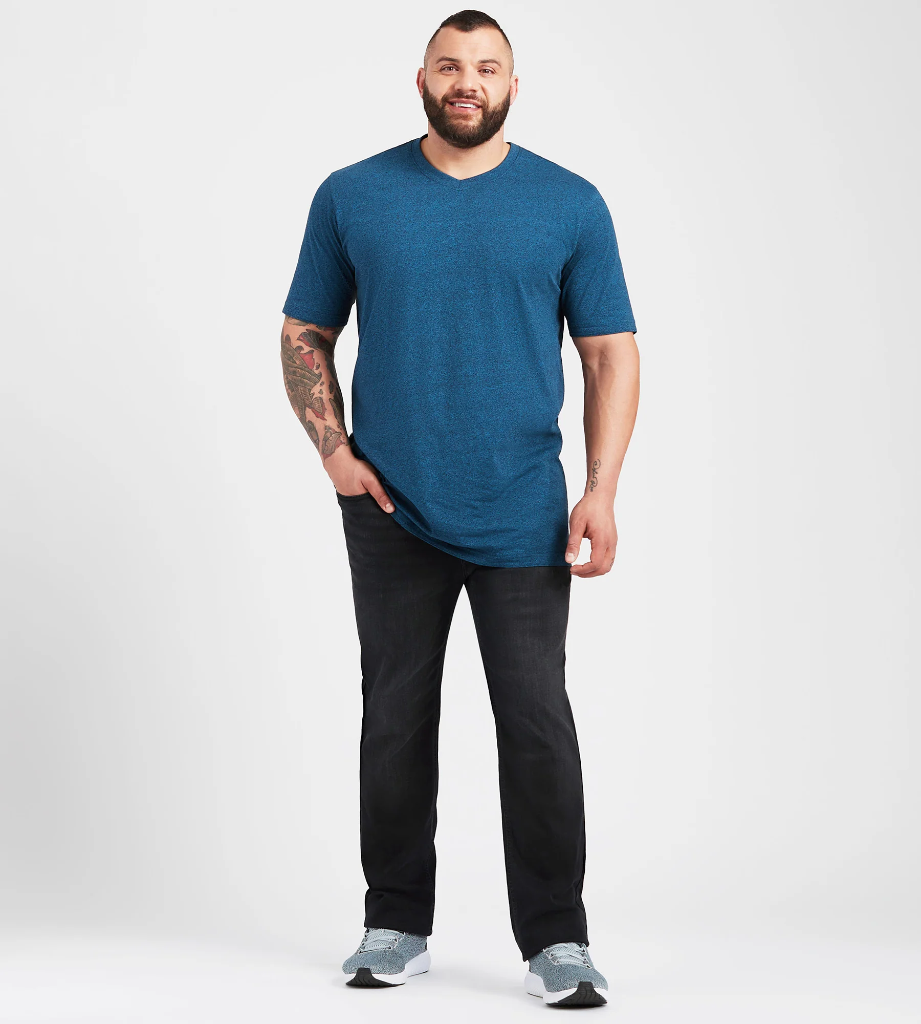 Ultimate V-Neck Marled Tee - Image 3