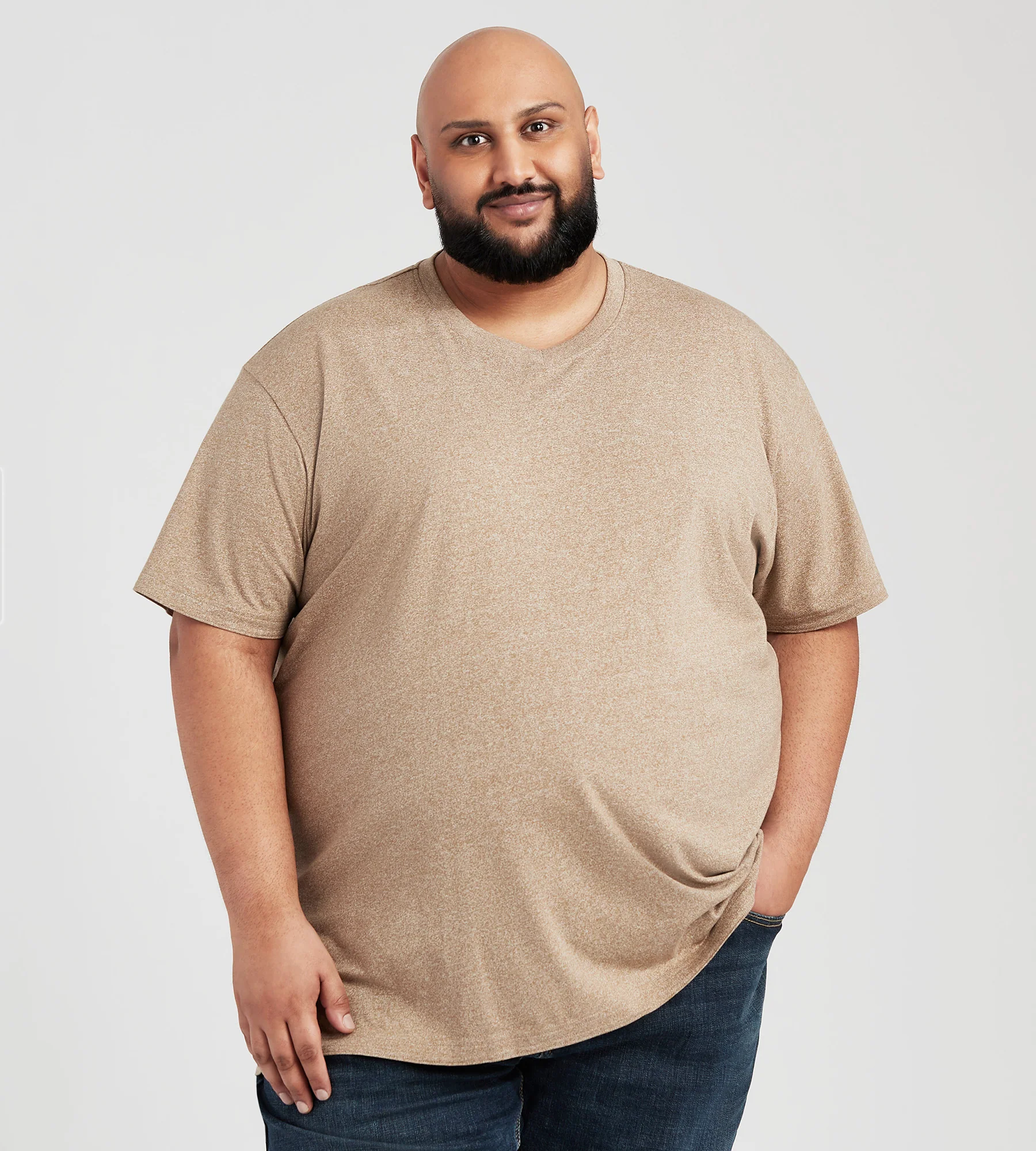 Ultimate V-Neck Marled Tee - Image 4