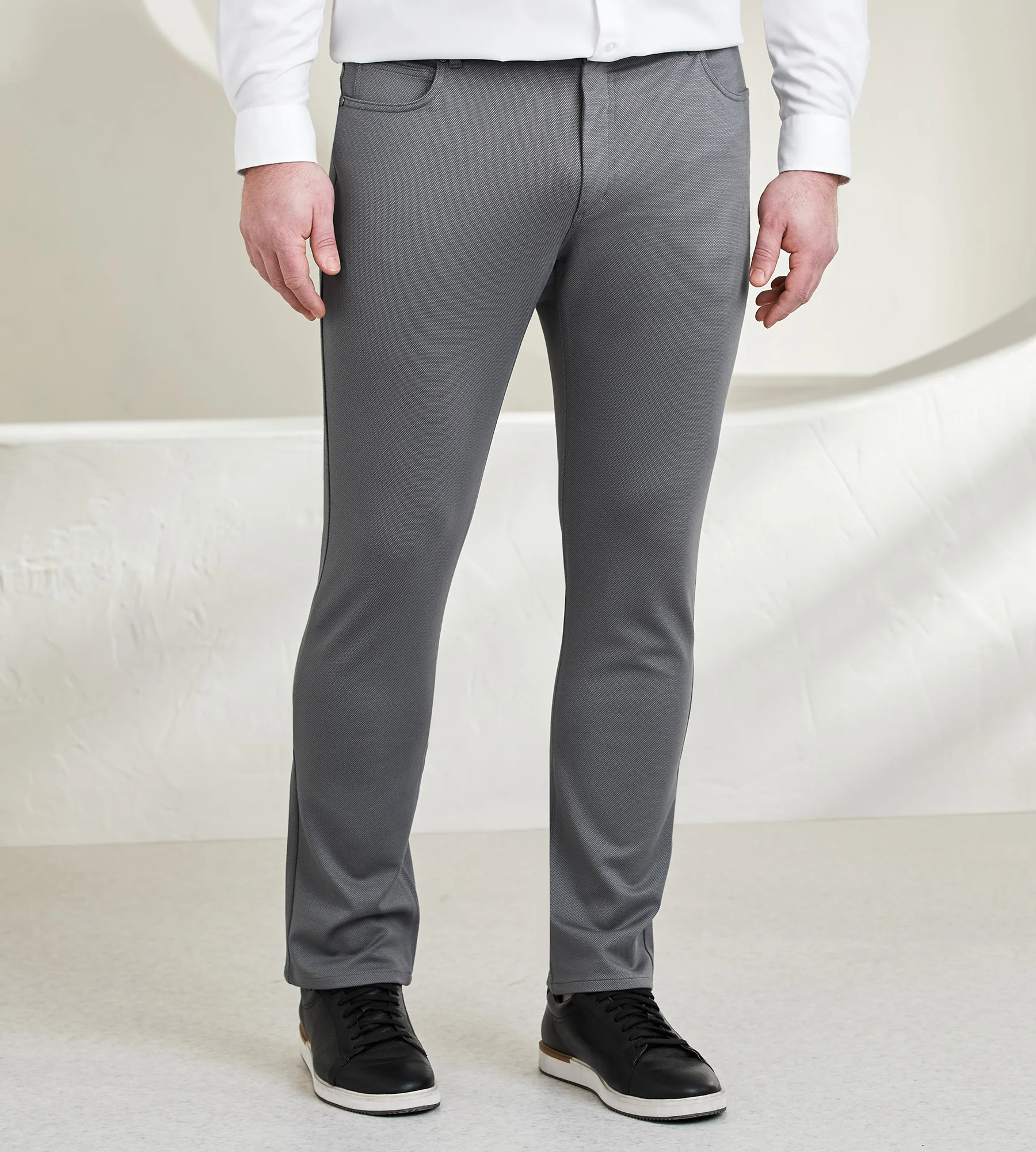 Pindot Five Pocket Knit Pants - Image 5