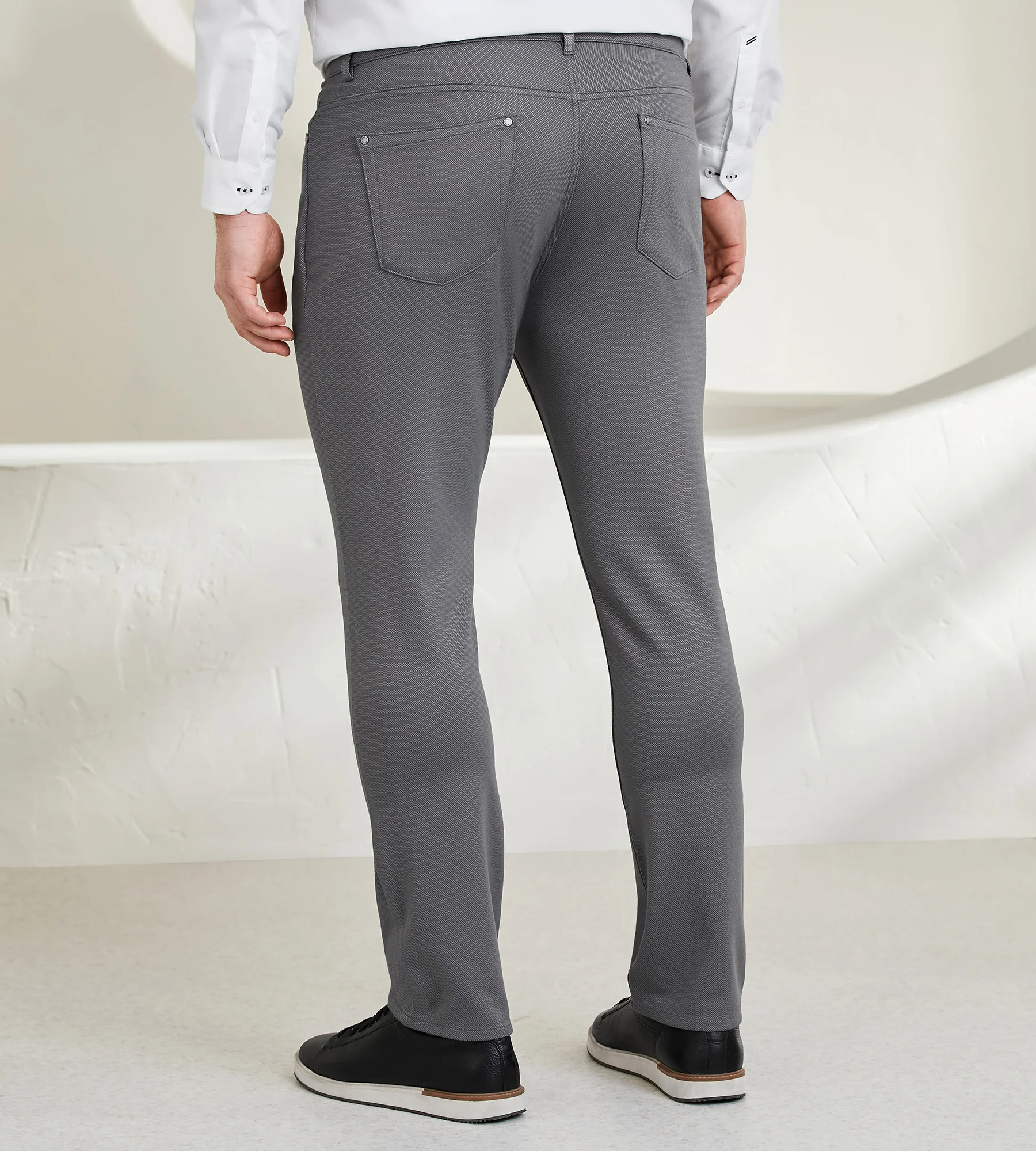 Pindot Five Pocket Knit Pants - Image 7