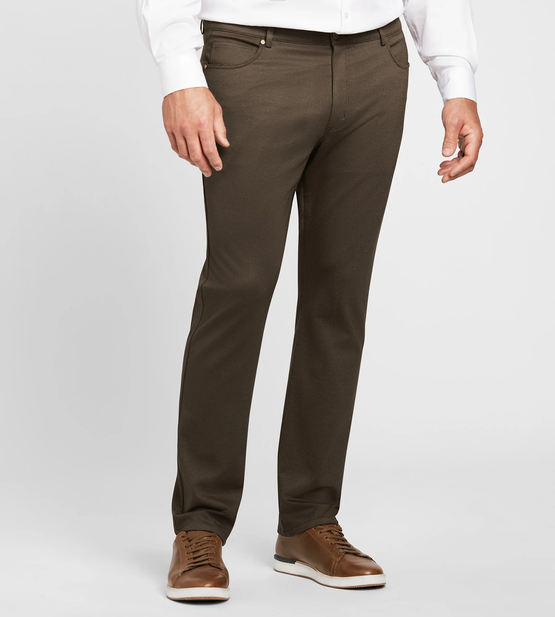 Pindot Five Pocket Knit Pants - Image 8