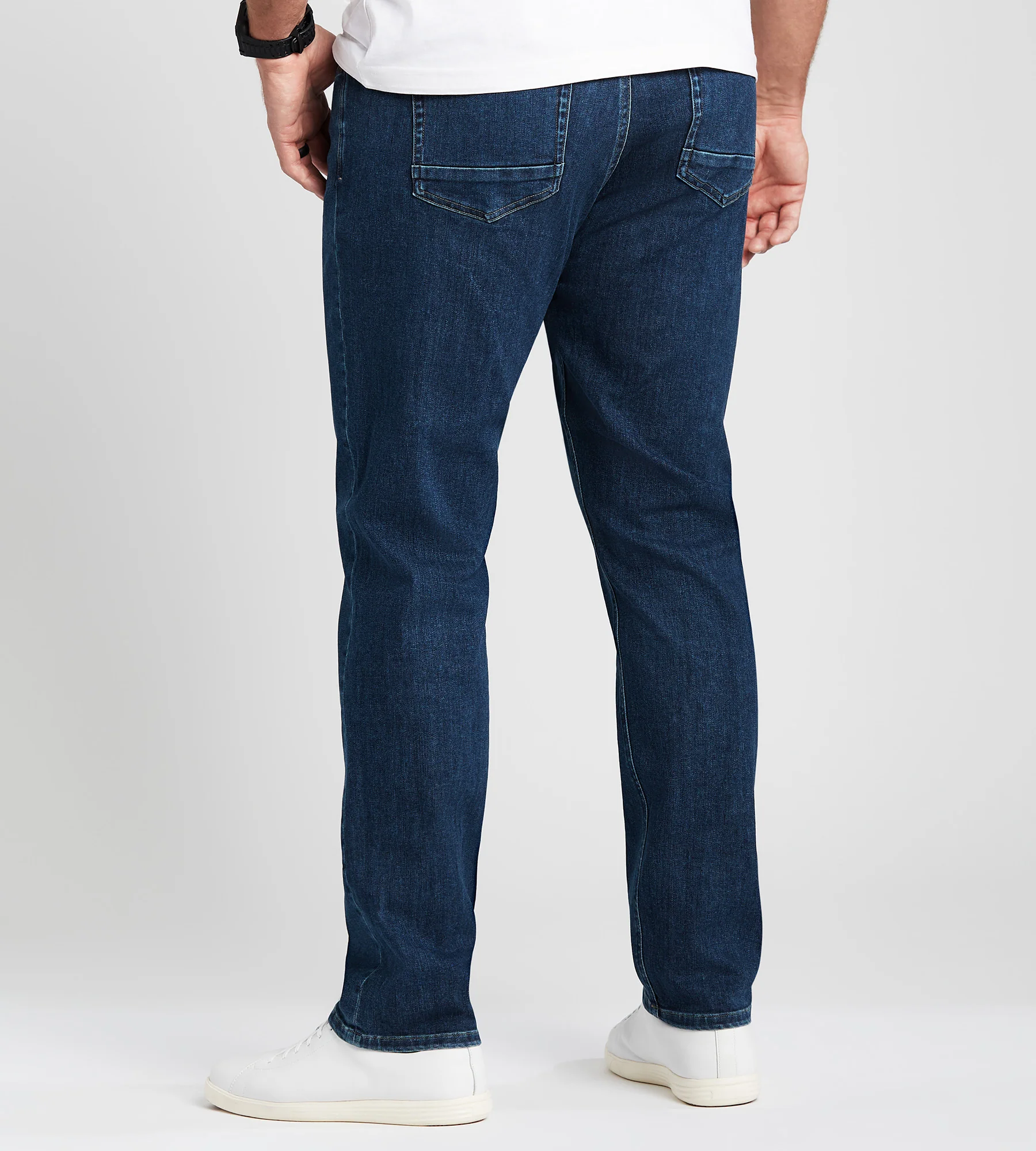 Stretch Denim Athletic Fit Dark Wash - Image 3